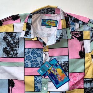 Surf Society Drill Clothing Company Button Shirt